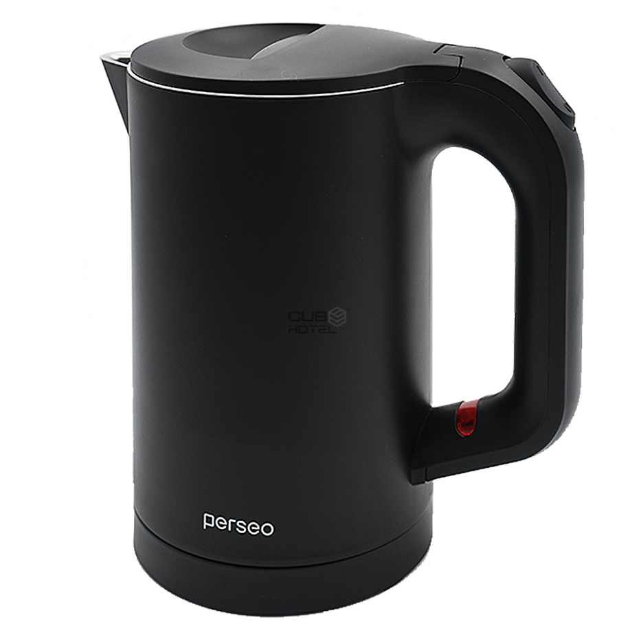 Verona 0.6L Black Double-Wall Hotel Kettle